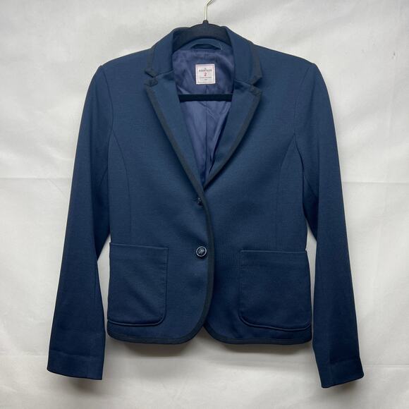 Gap The Academy Blazer Size 2 Button Front Long Sleeve Navy Blue School Boy - Picture 1 of 12